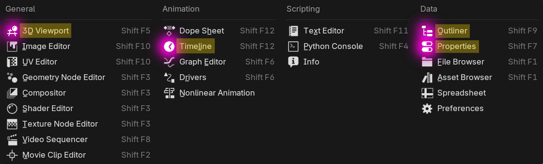 Blender Editors Icon
